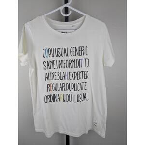 Uniqlo Pharrell Williams I Am Other Short Sleeve Graphic T-Shirt XL ivory